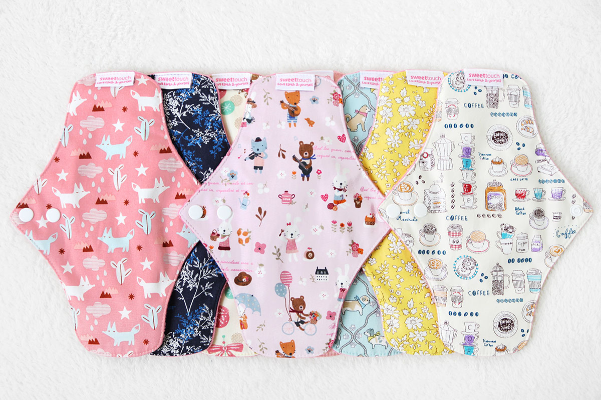 甜蜜接觸SweetTouch-甜蜜綿24cm標準布衛生巾8件組