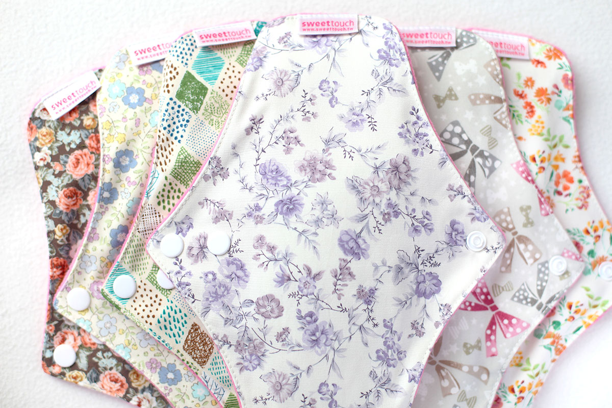 甜蜜接觸SweetTouch-甜蜜綿24cm標準布衛生巾8件組