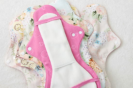 分離型夜用加大尾翼布衛生巾36cm外襯+三層口袋吸水墊套組