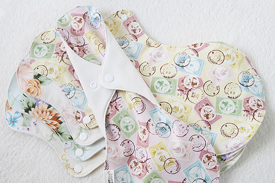 有機棉夜用布衛生巾36cm加大尾翼