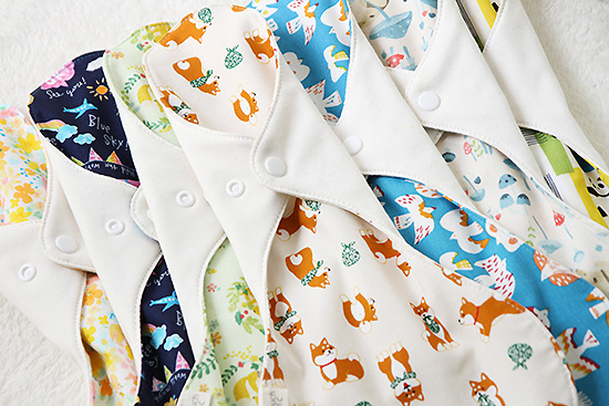 有機棉夜用布衛生巾36cm加大尾翼