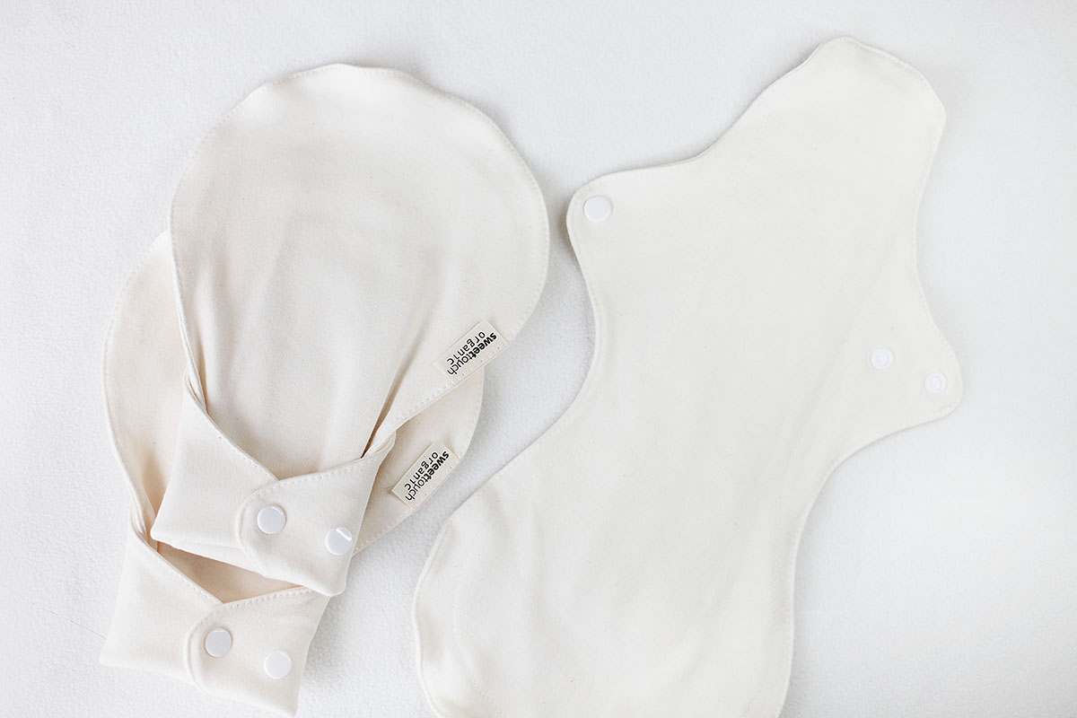 甜蜜接觸SweetTouch-有機棉-無防水層-36cm布衛生巾3件組