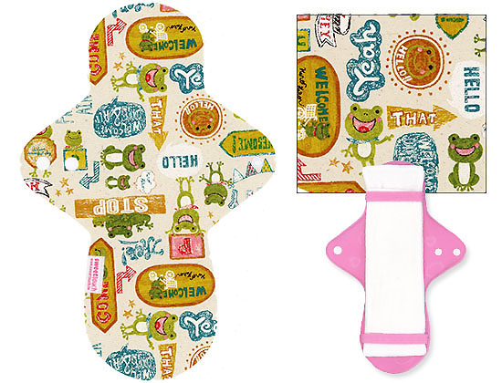 甜蜜接觸SweetTouch-分離型日用布衛生巾28cm外襯+三層口袋吸水墊套組+送標準額外吸水墊1片