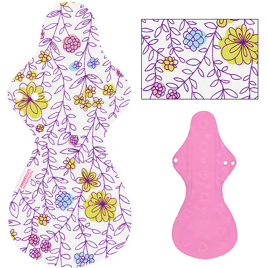 甜蜜接觸SweetTouch-甜蜜綿布衛生巾42cm夜用加大尾翼