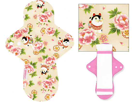 甜蜜接觸SweetTouch-分離型日用布衛生巾28cm外襯+三層口袋吸水墊套組+送標準額外吸水墊1片