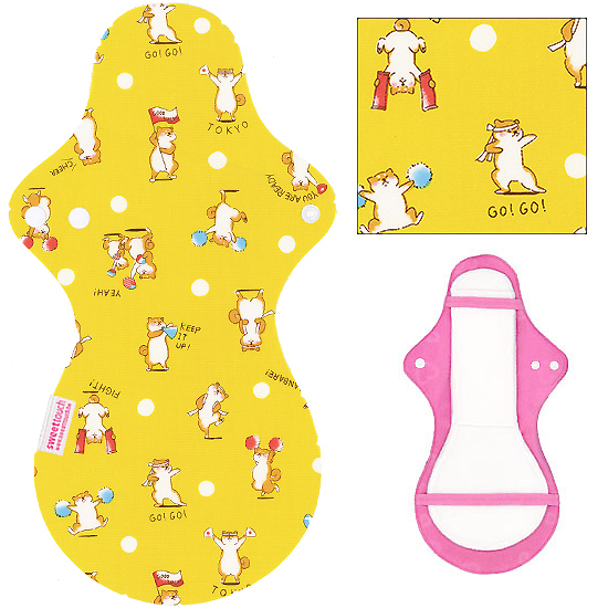 甜蜜接觸SweetTouch-分離型夜用加大尾翼布衛生巾36cm外襯+三層口袋吸水墊套組