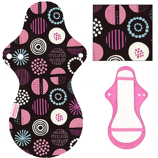 甜蜜接觸SweetTouch-分離型夜用加大尾翼布衛生巾36cm外襯+三層口袋吸水墊套組