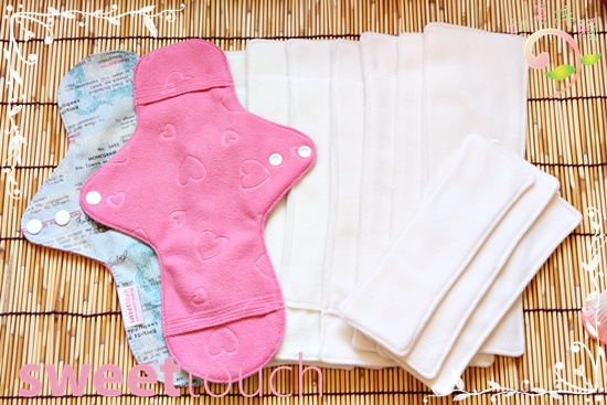 甜蜜接觸SweetTouch-分離式日用布衛生棉28cm組合包-量多(3+4+2+3)