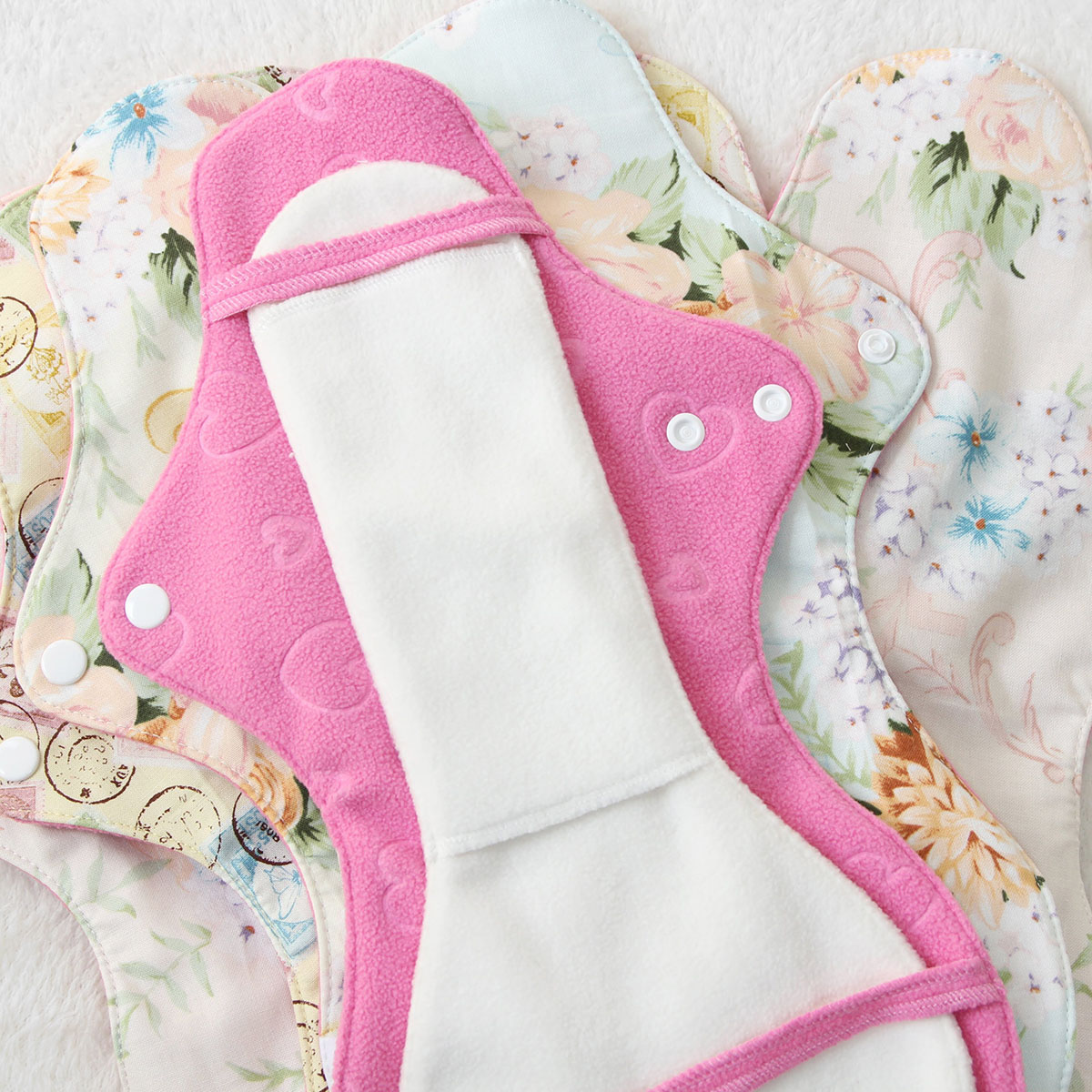 甜蜜接觸SweetTouch-分離式夜用布衛生棉組合包-標準流量(2+3+2)